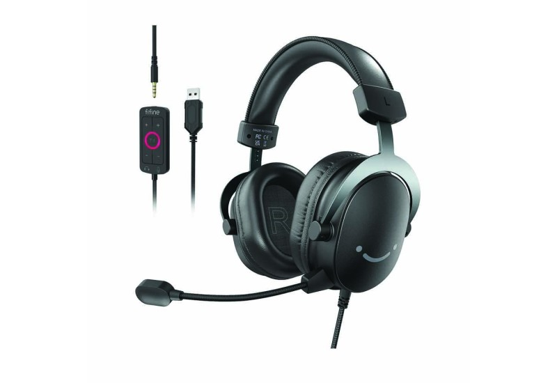 Fifine Ampligame H9 PC Gaming Headset, USB Headset